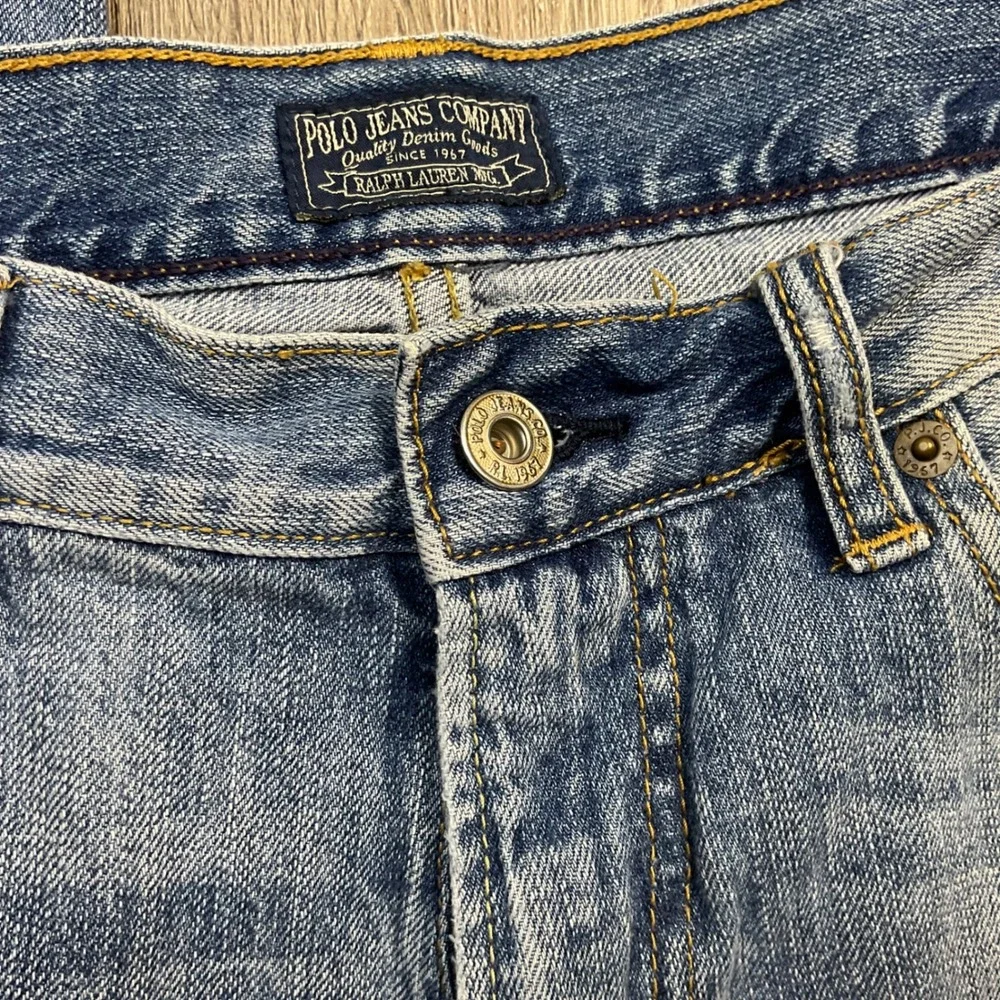 Vintage Polo Jeans Co Ralph Lauren Straight‎ Classic Jeans Mens 34x30 Light Wash
